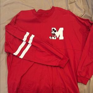 Disney Red Mickey Mouse Jersey Shirt